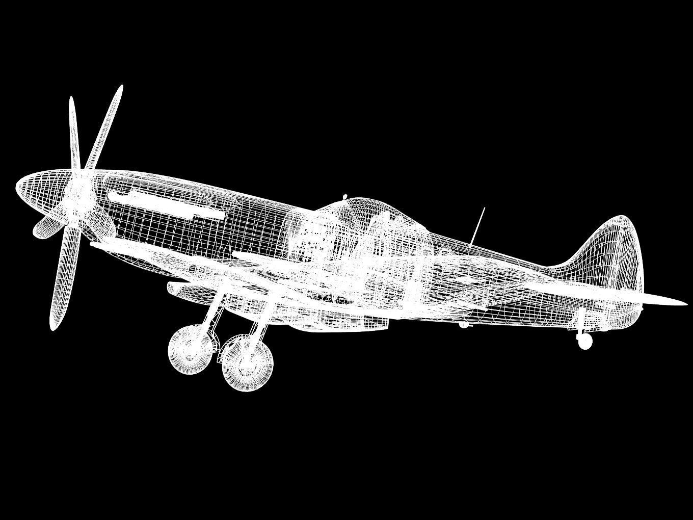 Supermarine Spitfire Mk-XIVe 3D model_17