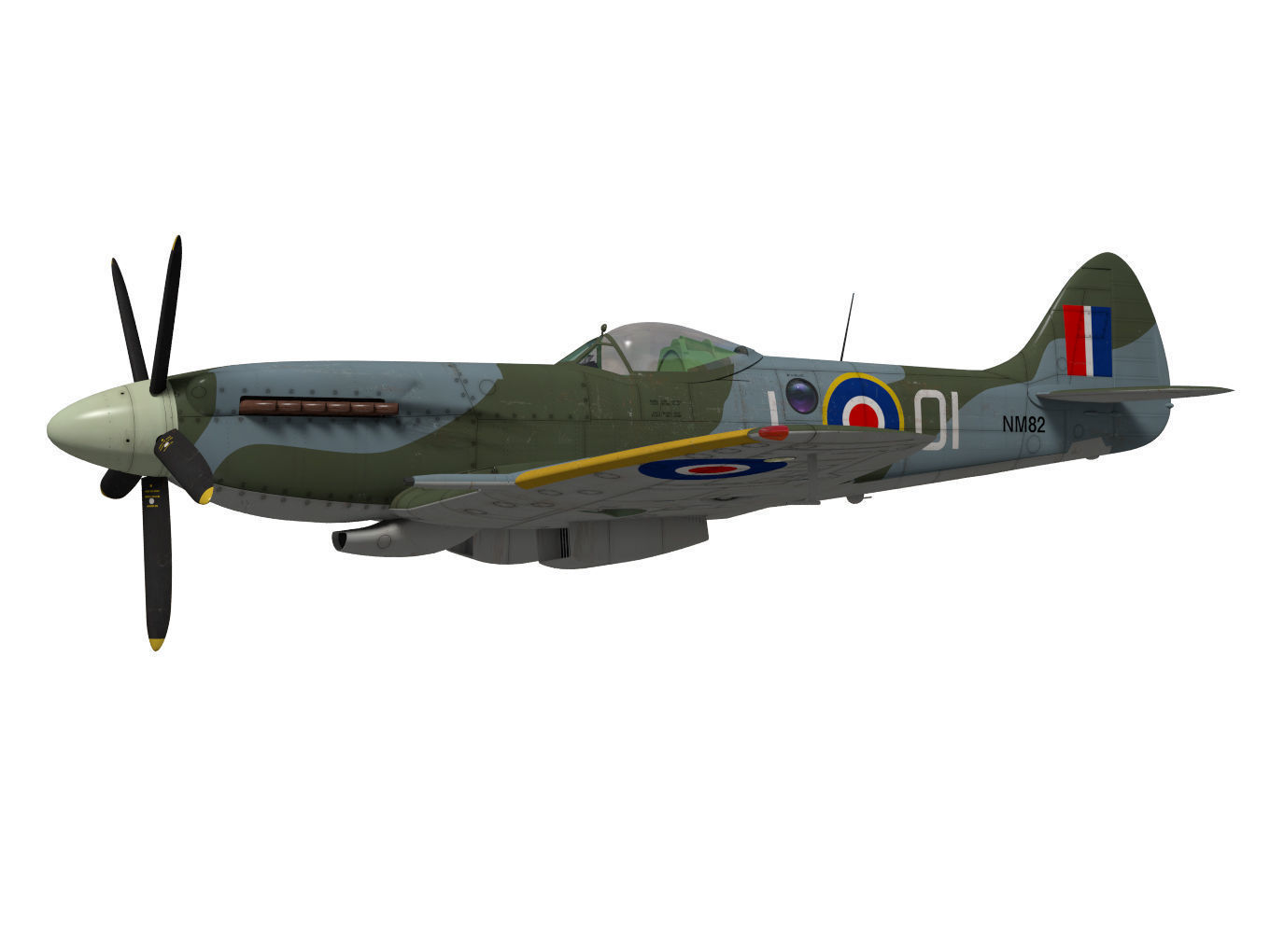 Supermarine Spitfire Mk-XIVe 3D model_2