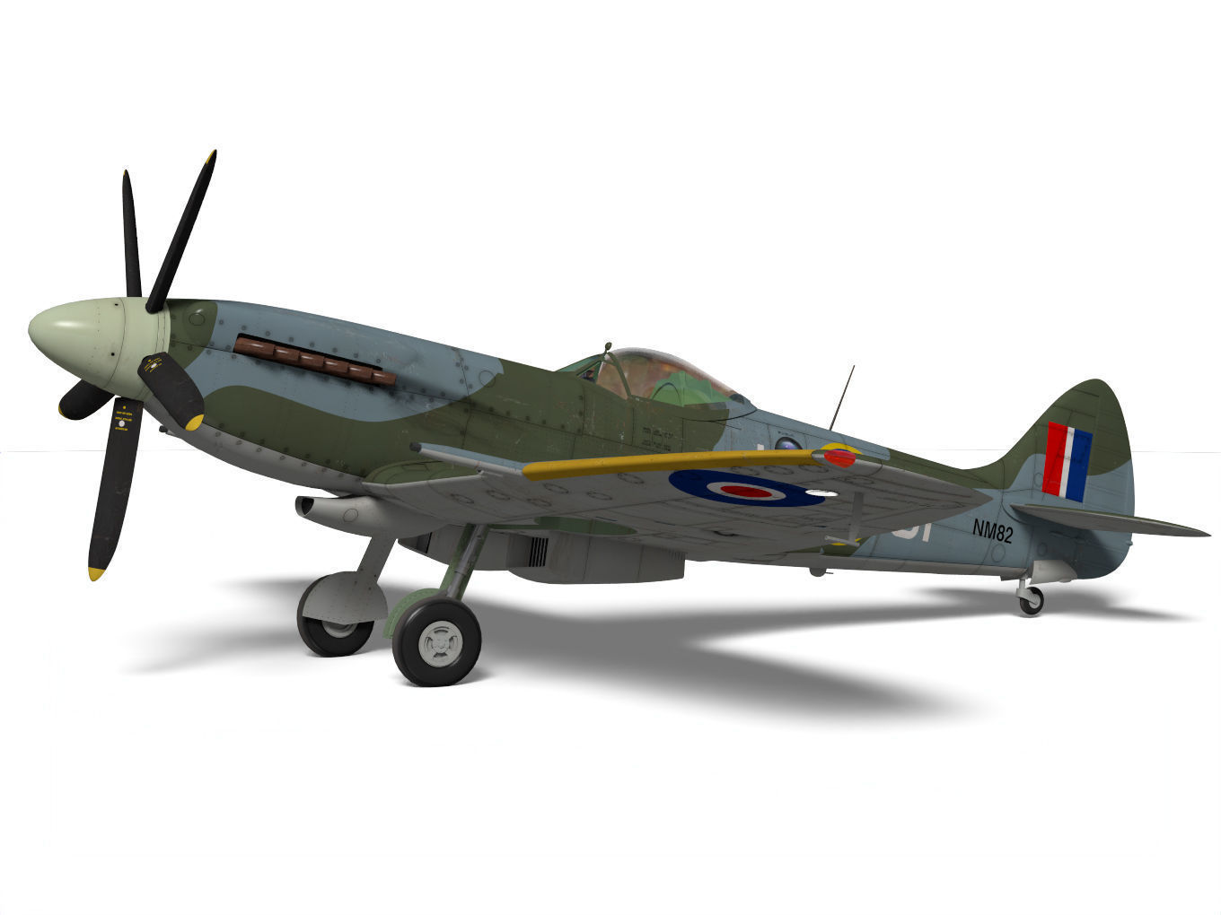Supermarine Spitfire Mk-XIVe 3D model_5