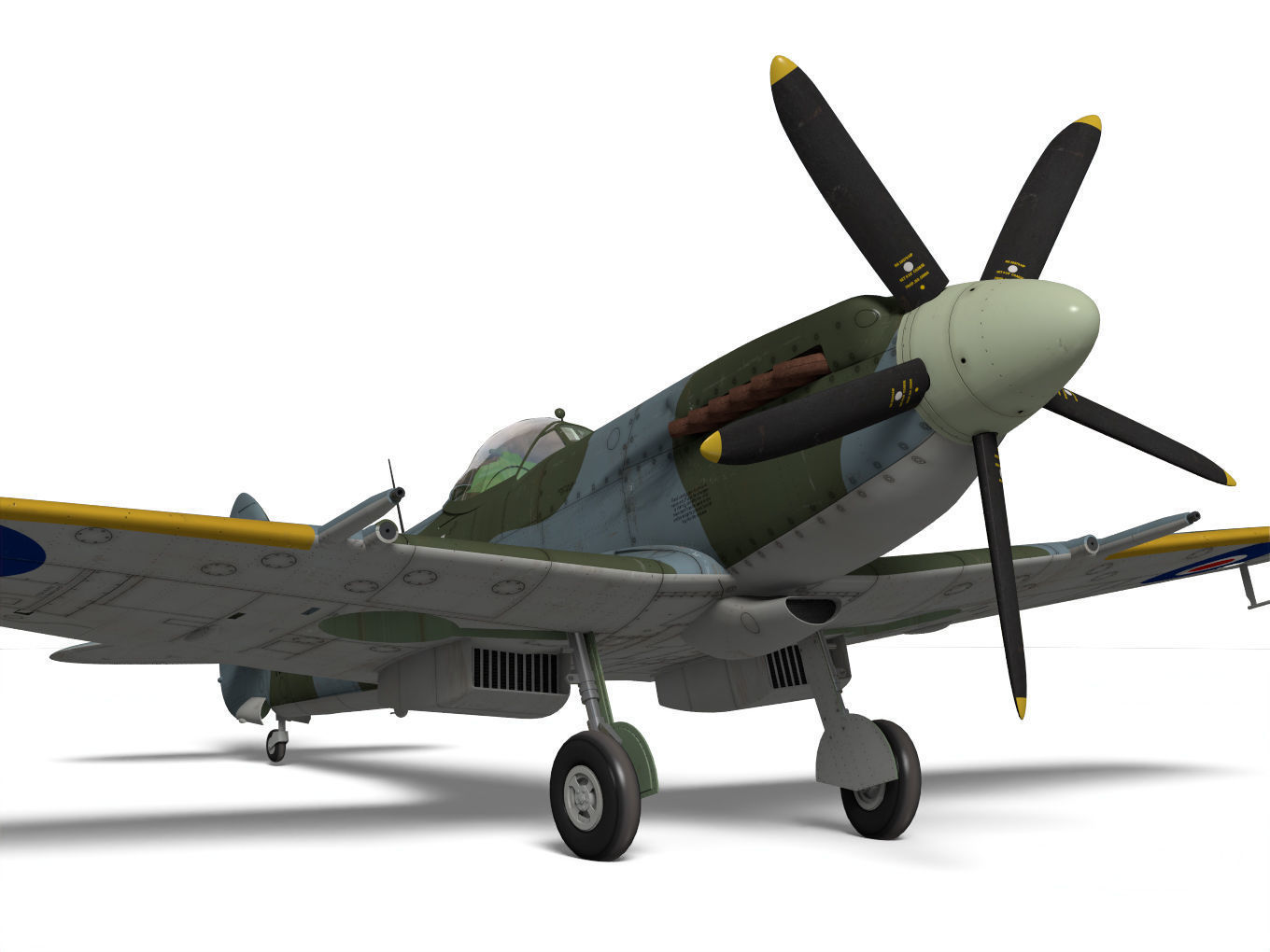 Supermarine Spitfire Mk-XIVe 3D model_7