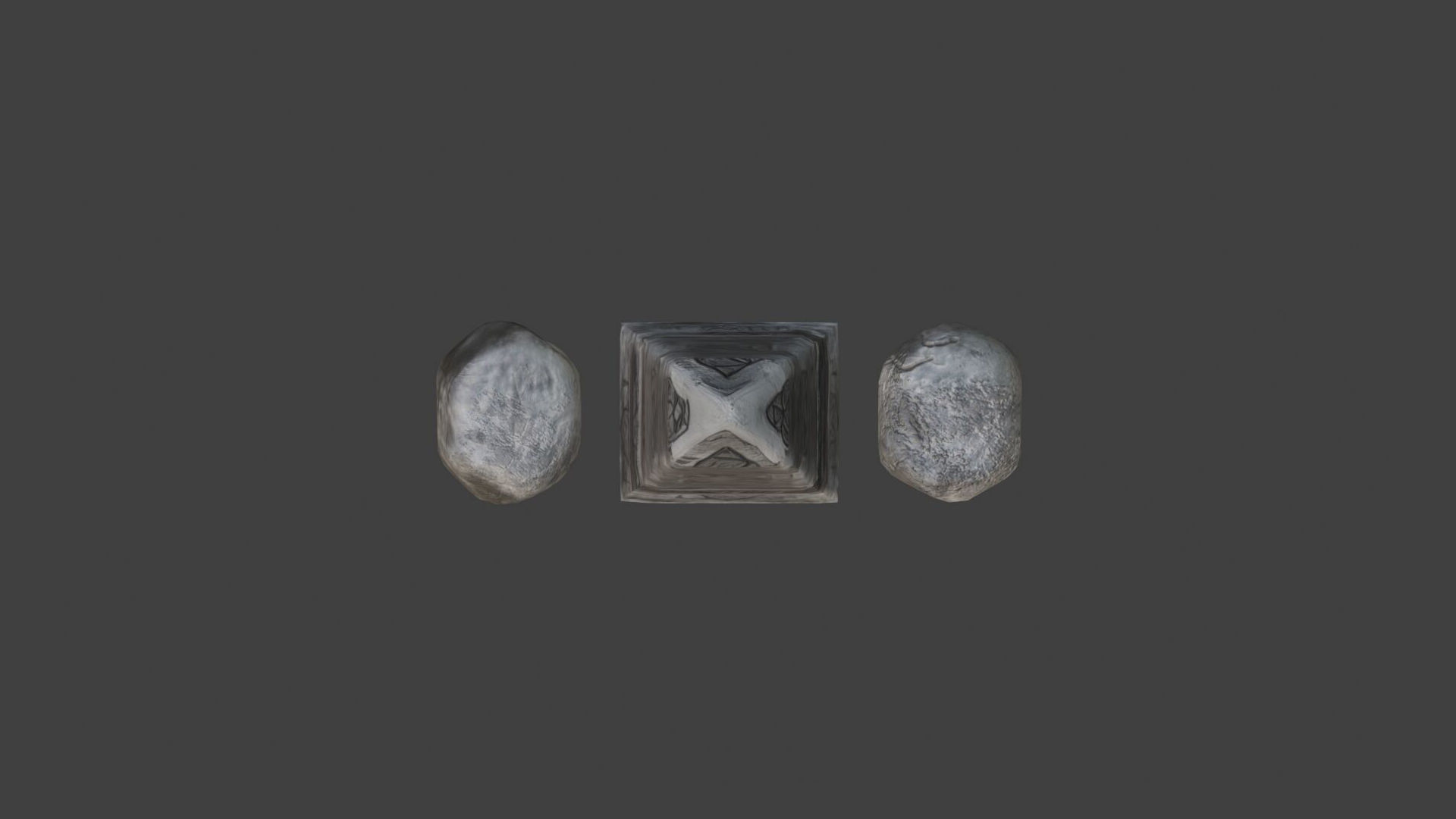 stele   tombstone   rock  stone 3D model_7