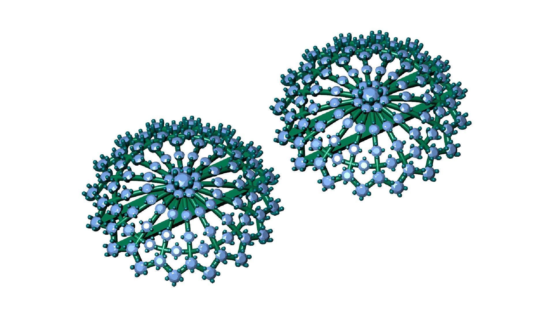 ELEFANT SNOWFLAKE DIAMOND EARRING 3D print model_7