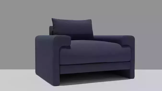 Camden Ink Blue Lounge Chair