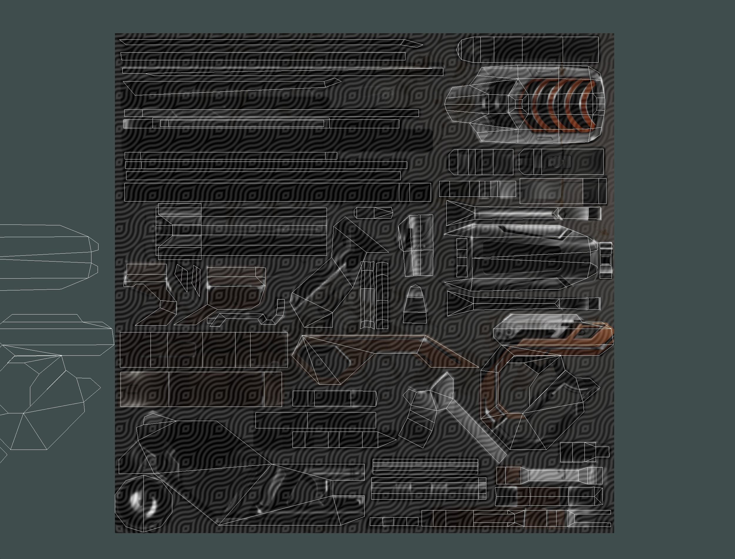 Cartoon Sci-Fi Cyborg Drone Sniper Soldier Low-poly 3D model_61