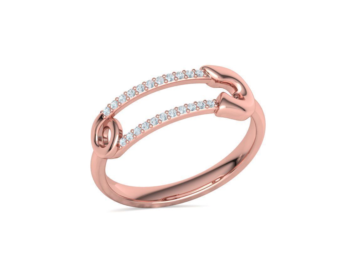 Safety Pin Collection 2 Rings 3Dmodels _34
