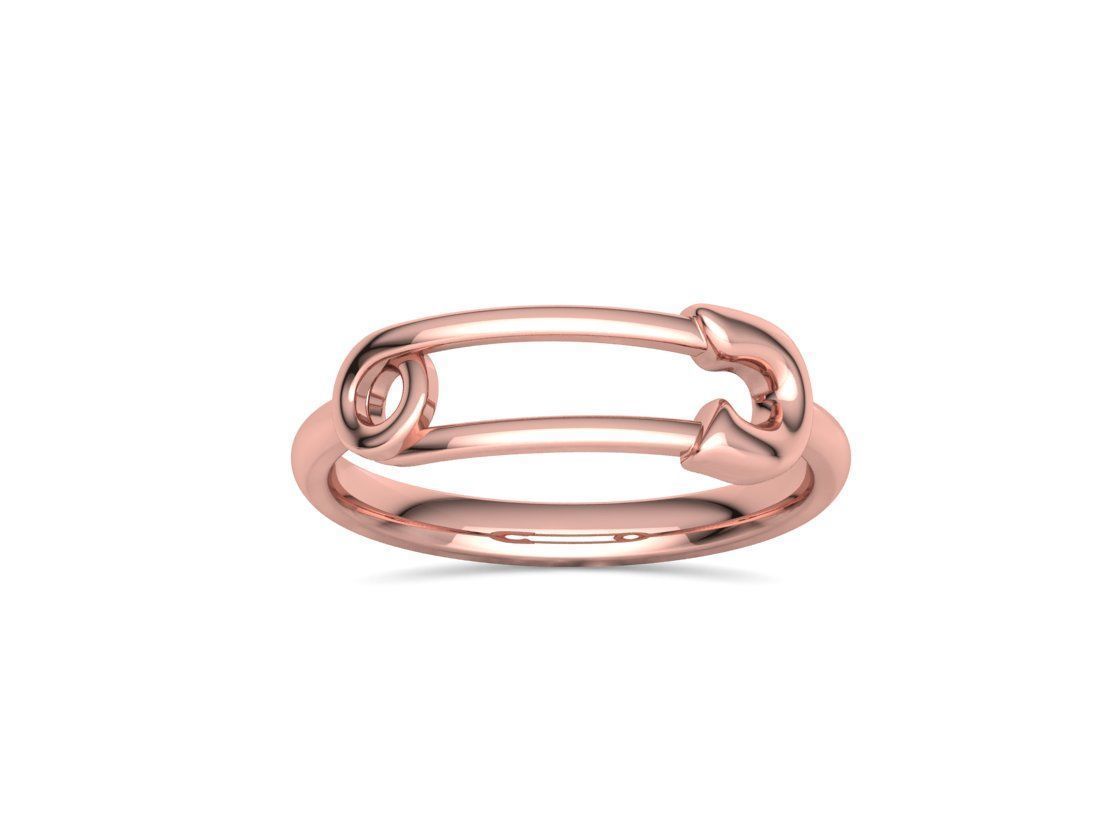 Safety Pin Collection 2 Rings 3Dmodels _46