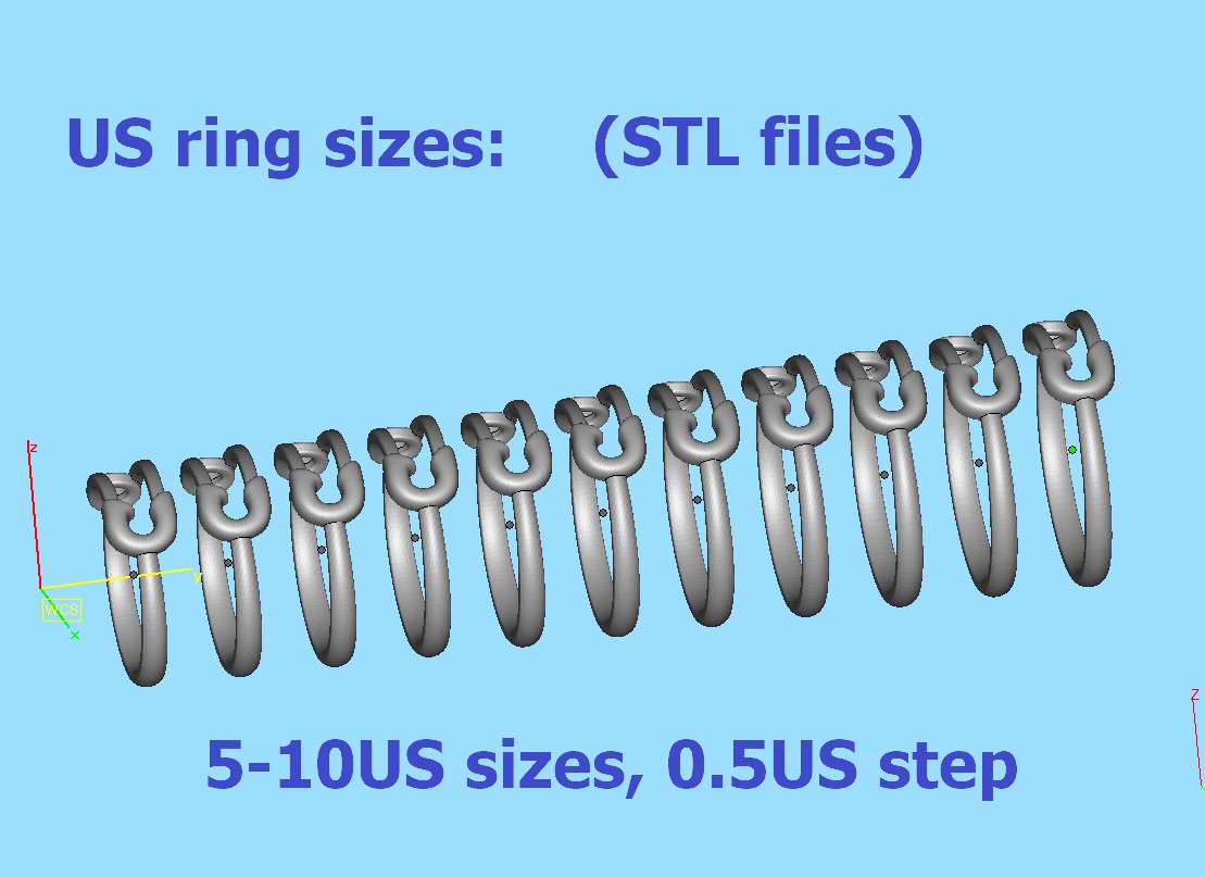 Safety Pin Collection 2 Rings 3Dmodels _21