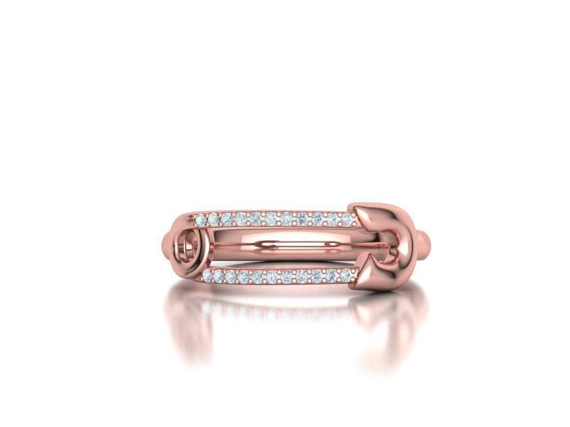 Safety Pin Collection 2 Rings 3Dmodels _22