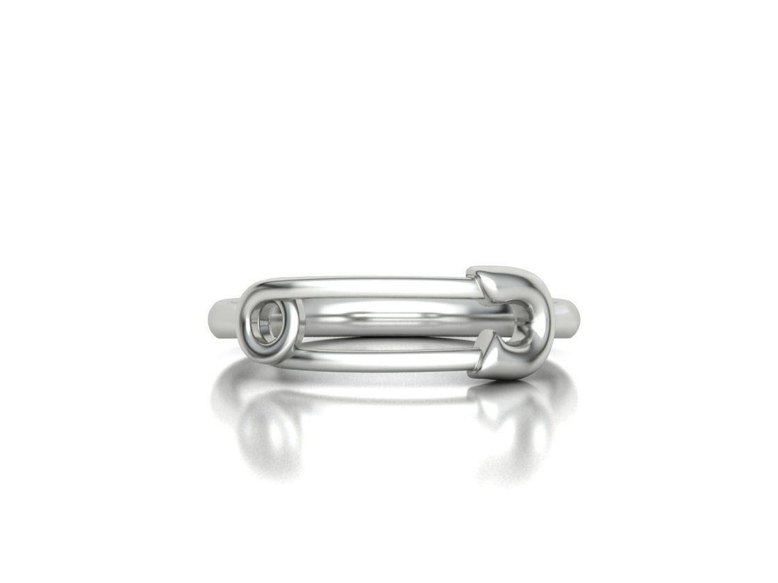 Safety Pin Collection 2 Rings 3Dmodels _45