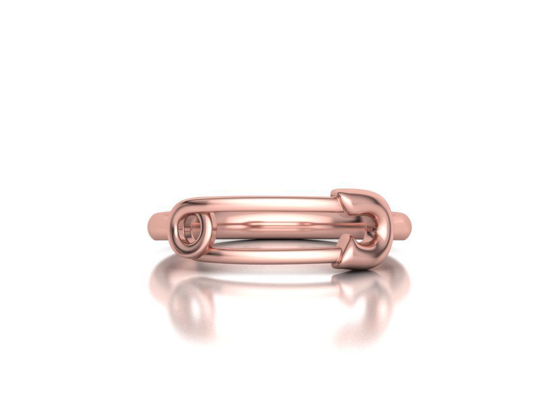 Safety Pin Collection 2 Rings 3Dmodels _43