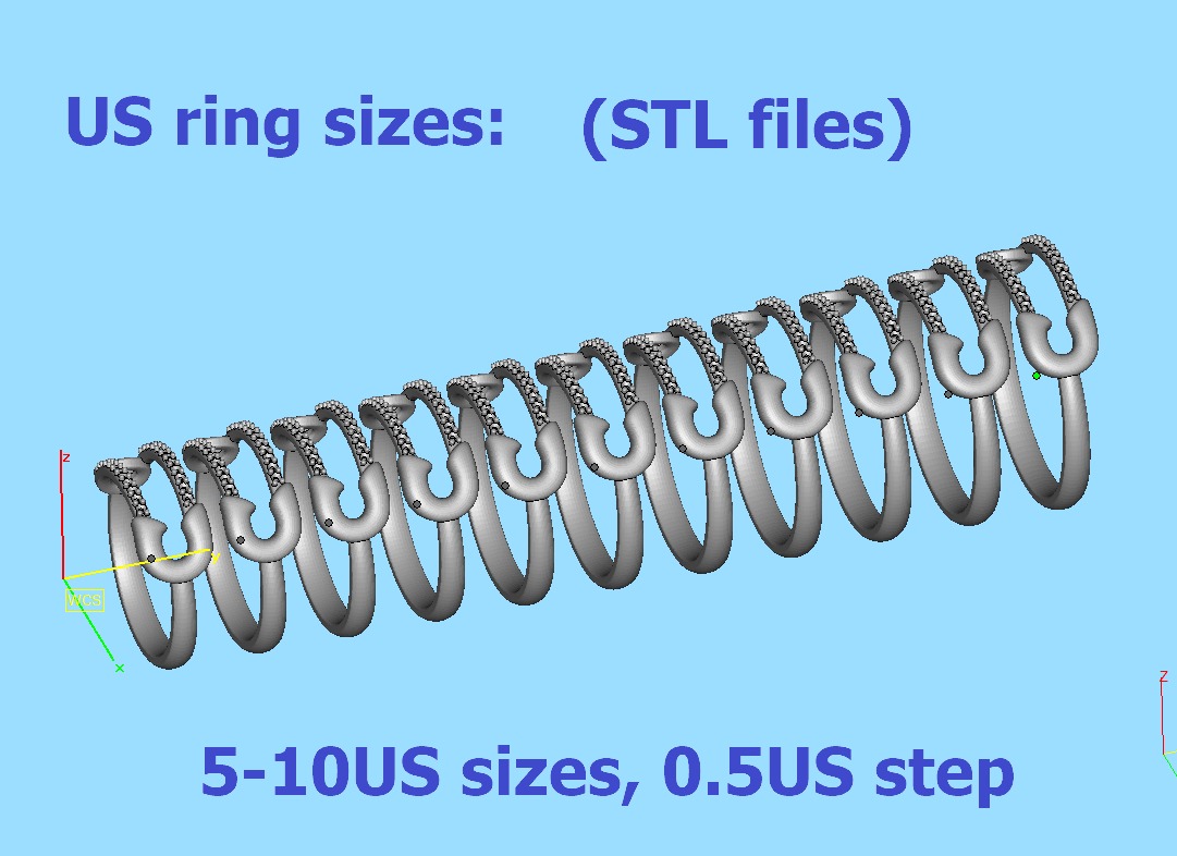 Safety Pin Collection 2 Rings 3Dmodels _16