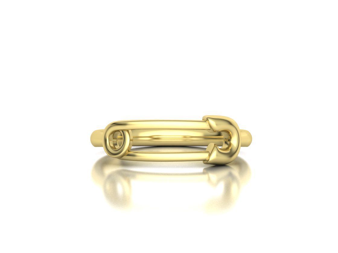 Safety Pin Collection 2 Rings 3Dmodels _44