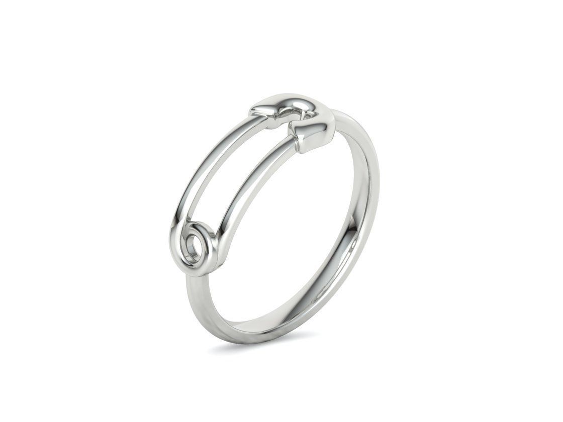 Safety Pin Collection 2 Rings 3Dmodels _51
