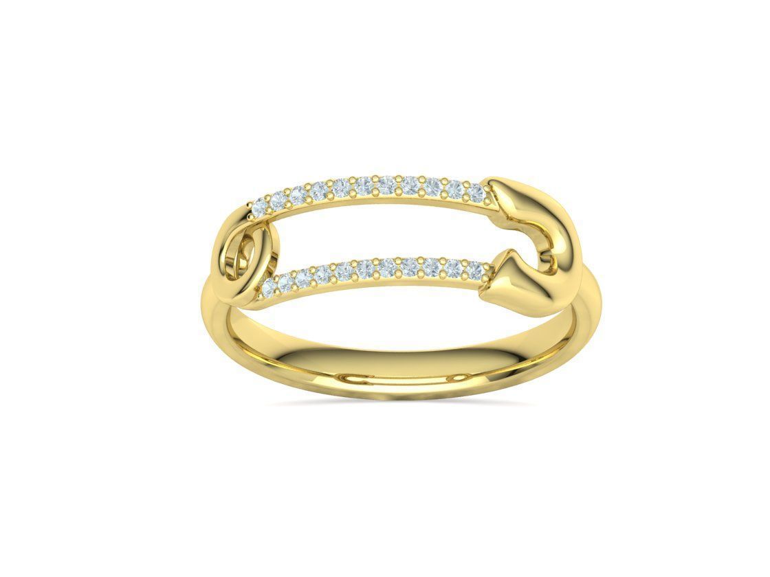 Safety Pin Collection 2 Rings 3Dmodels _29