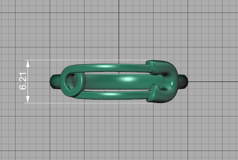Safety Pin Collection 2 Rings 3Dmodels _18