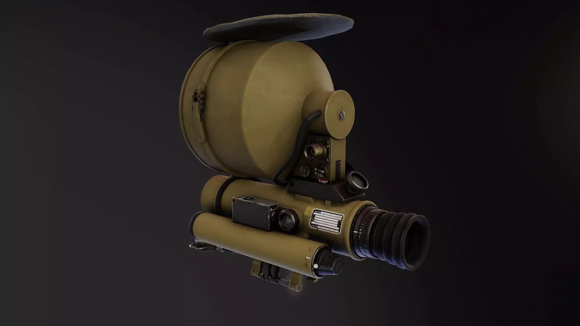Eltro B8V NV Scope Low-poly 3D model