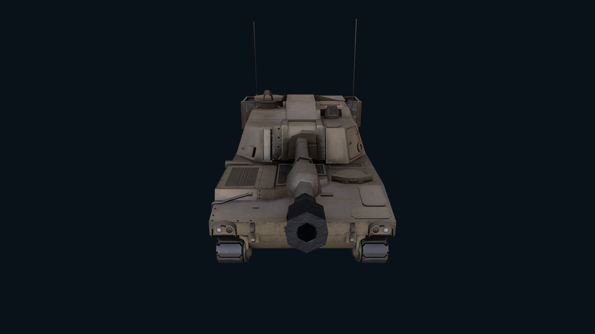 Asset - Army - M109 Howitzer Model Realistic Low-poly 3D model_27