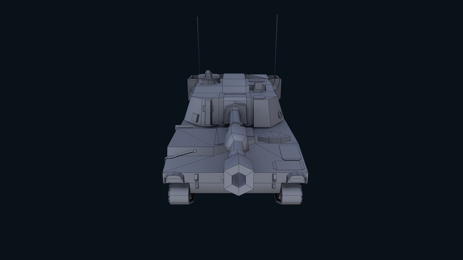 Asset - Army - M109 Howitzer Model Realistic Low-poly 3D model_42