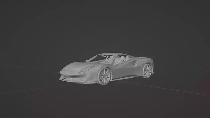 Ferrari 488 Pista 3D print model