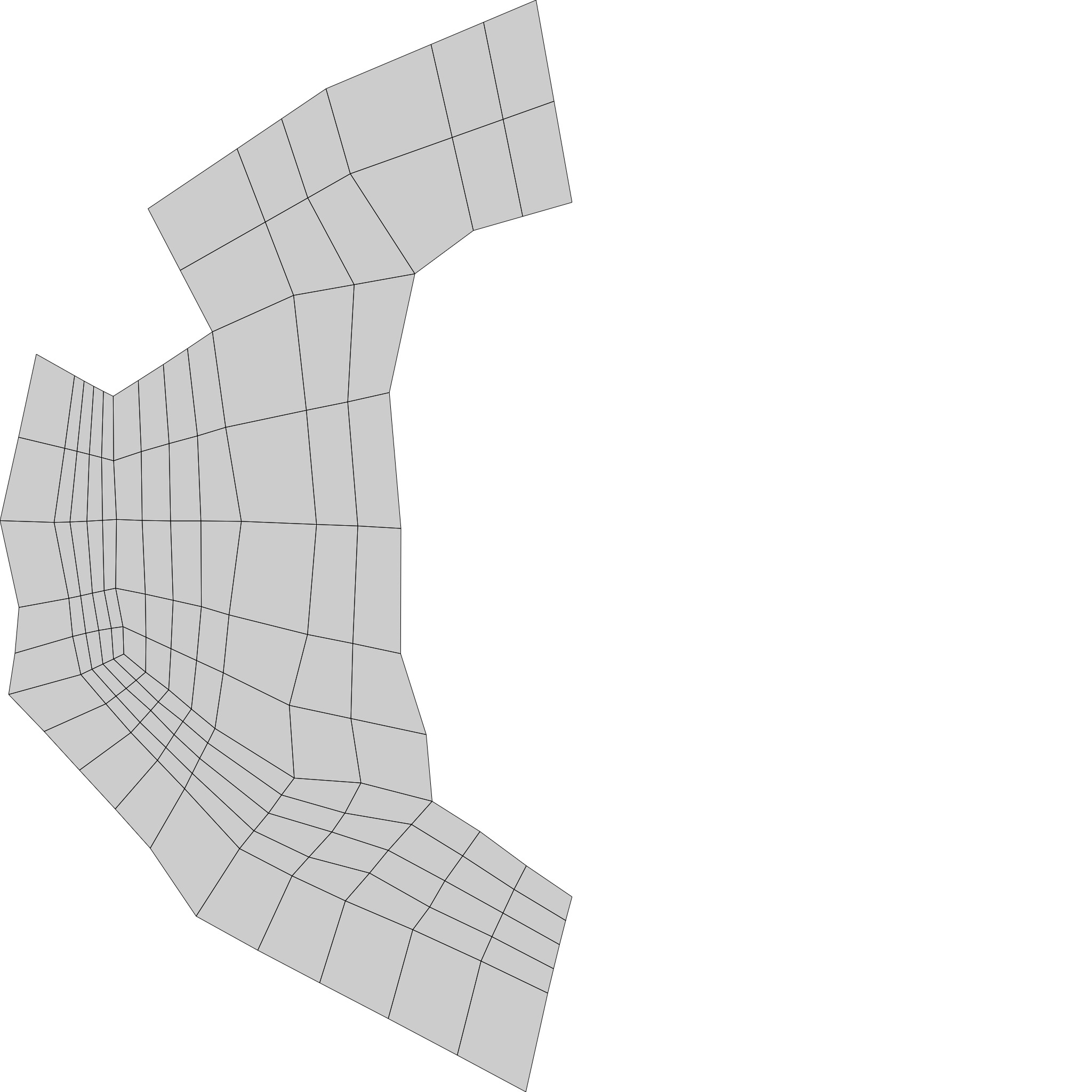 Terrain model with rocky moutain and green tree hill Low-poly 3D model_24