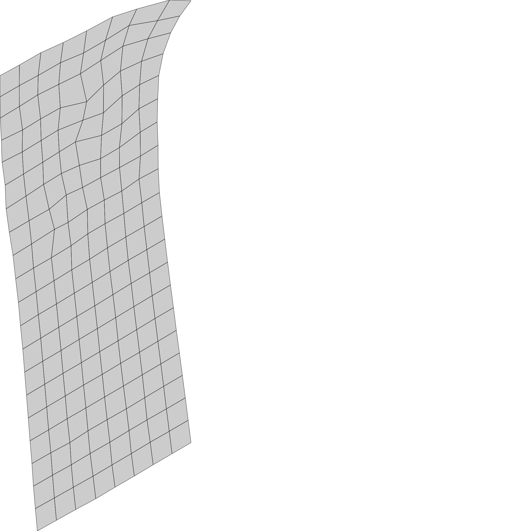 Terrain model with rocky moutain and green tree hill Low-poly 3D model_26