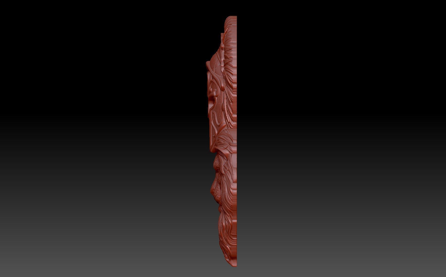 Lion girl 3D print model_1