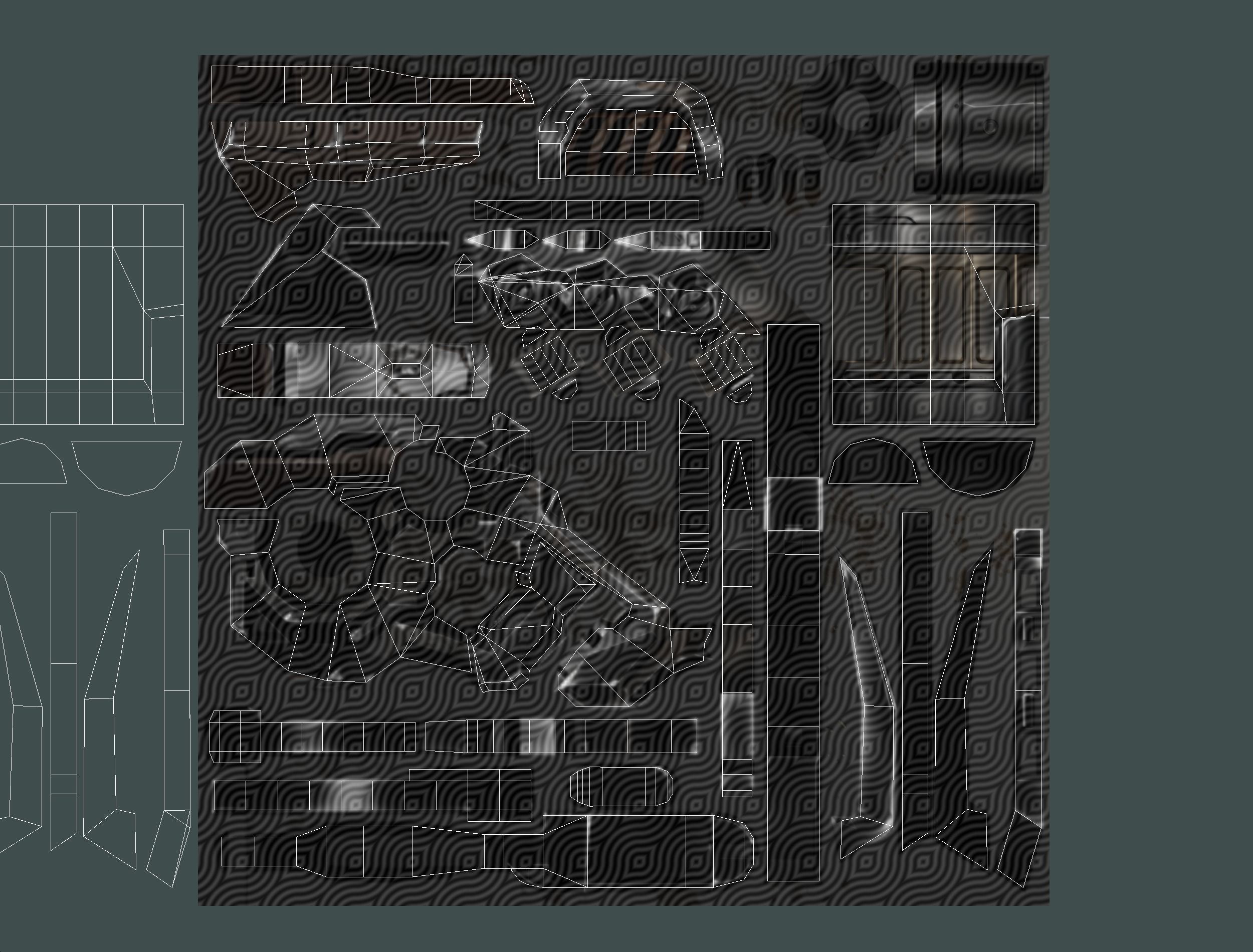 Cartoon Sci-Fi Cyborg Drone Heavy Machine Gunner Low-poly 3D model_60