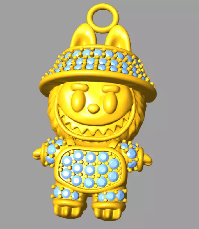LABUBU DIAMOND PENDANT MD005 3D print model