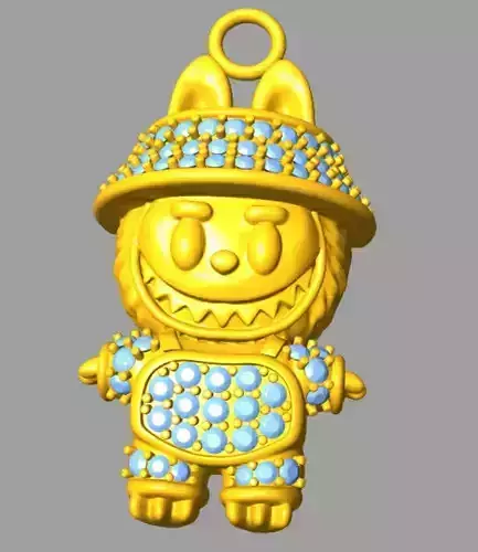 LABUBU DIAMOND PENDANT  MD005