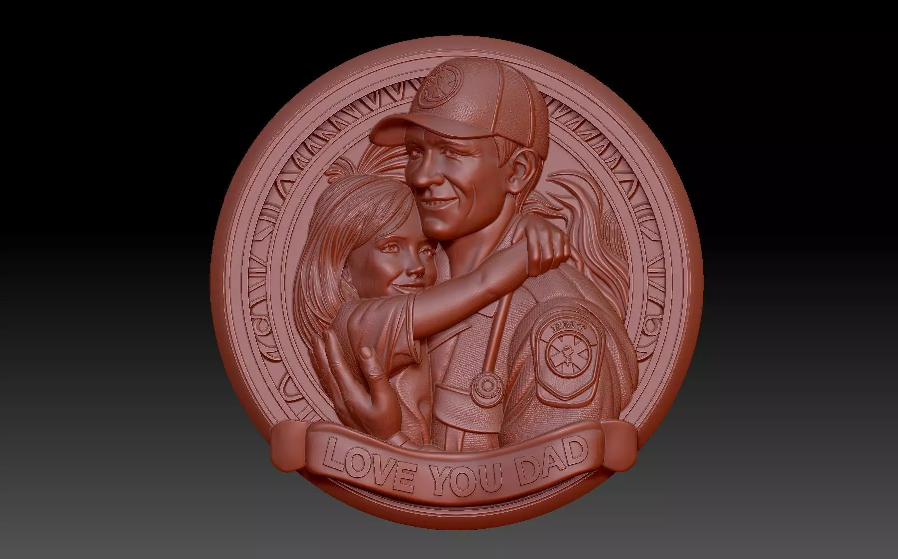 I love Dad 3D print model