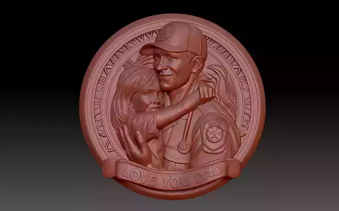  I love Dad 3D print model