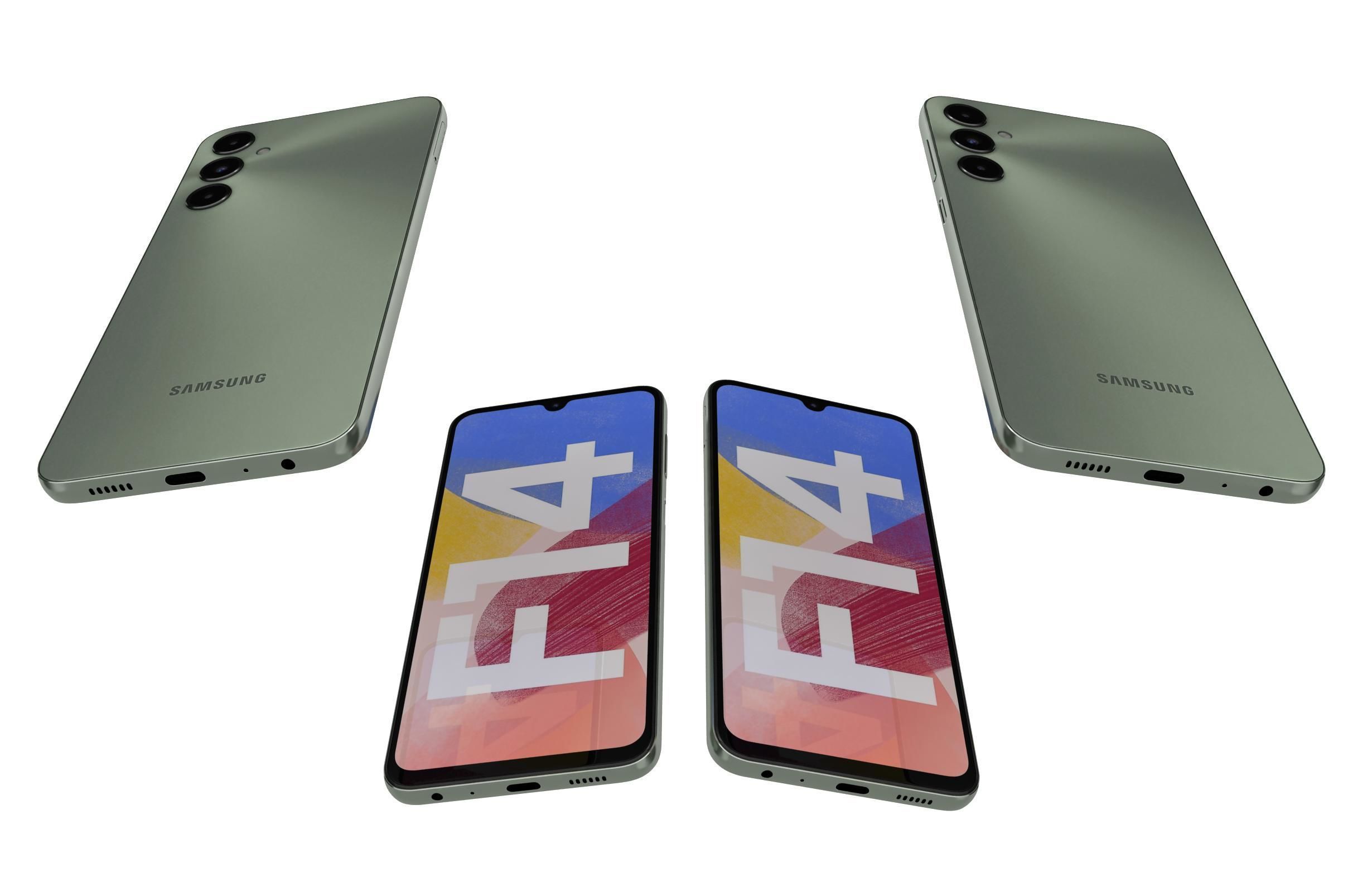 Samsung Galaxy F14 4G Green 3D model_5