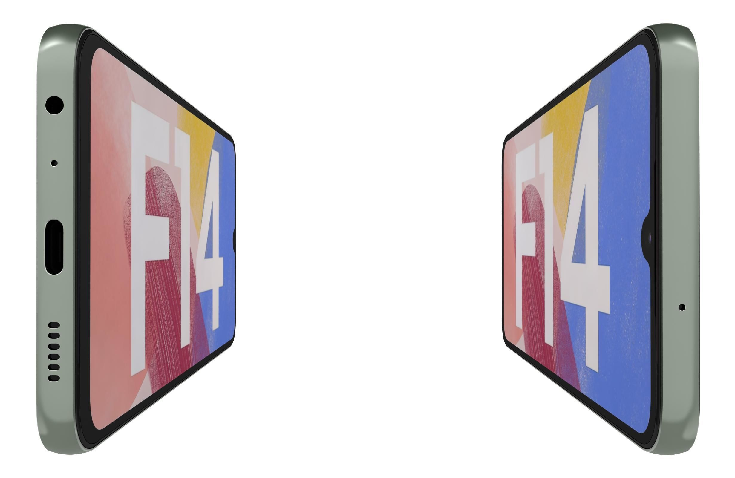 Samsung Galaxy F14 4G Green 3D model_8