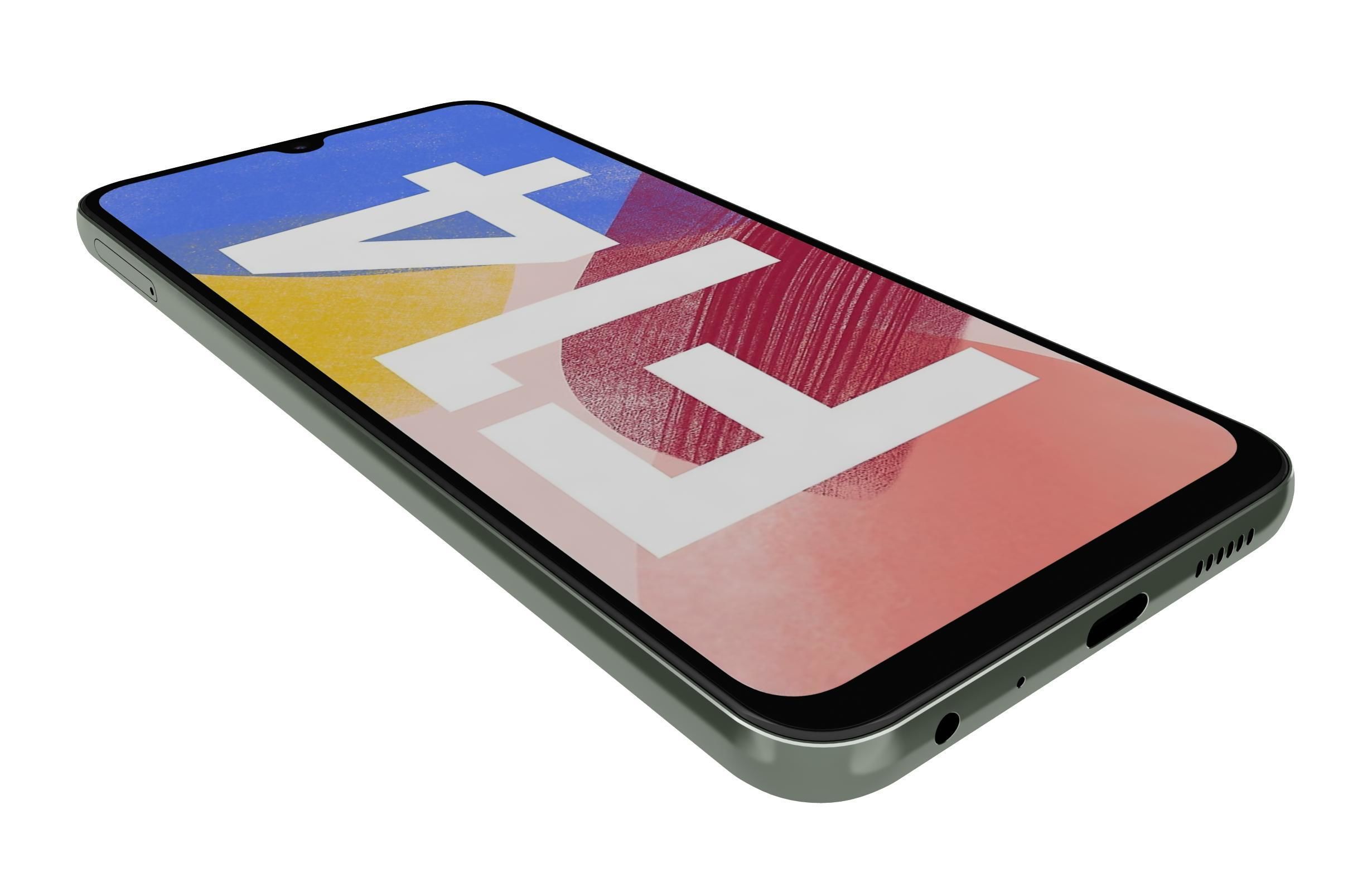 Samsung Galaxy F14 4G Green 3D model_12
