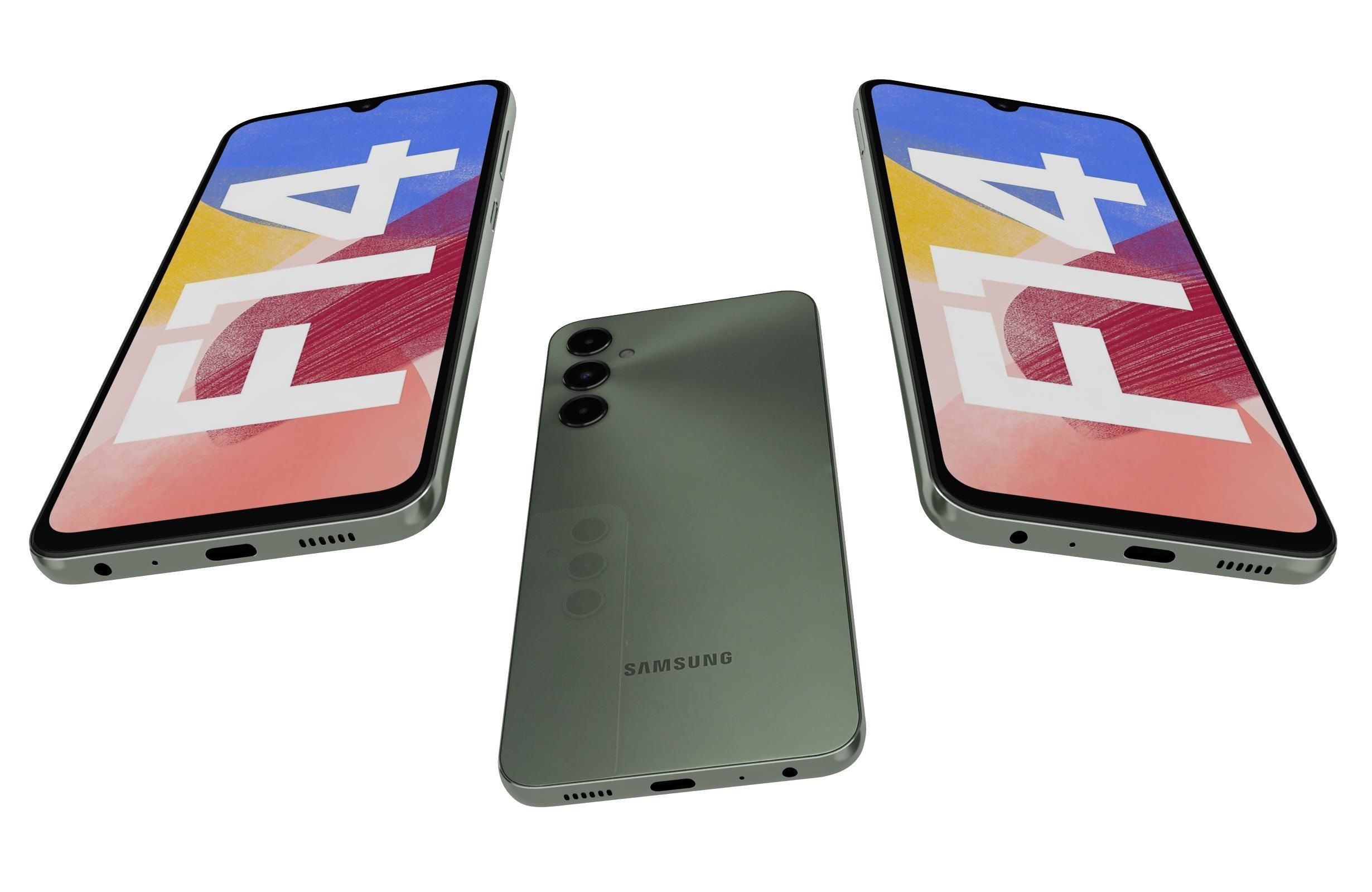 Samsung Galaxy F14 4G Green 3D model_2