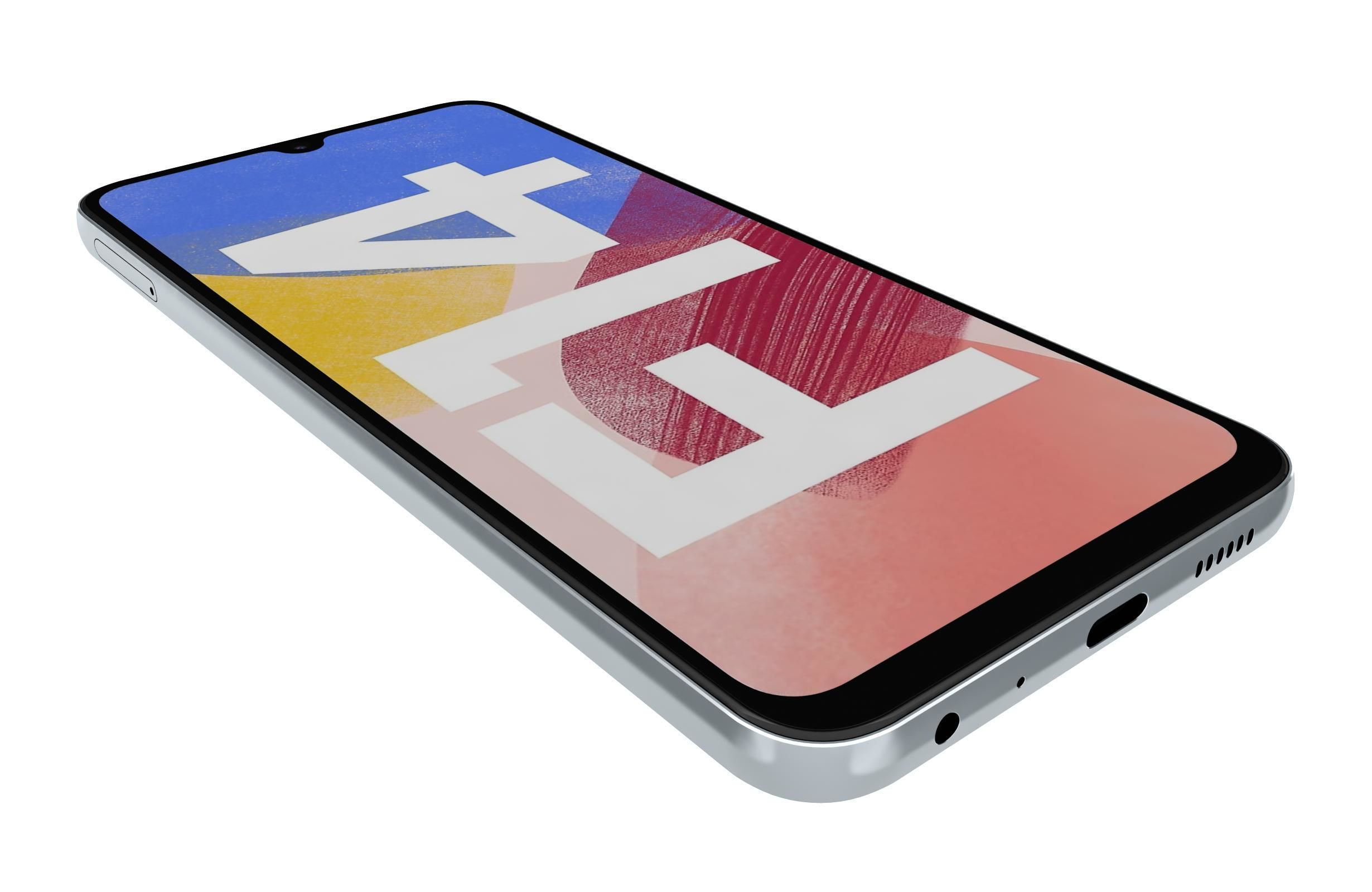 Samsung Galaxy F14 4G Silver 3D model_12