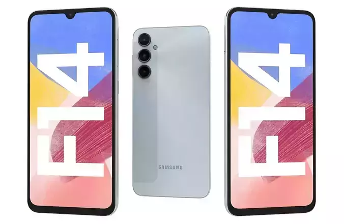 Samsung Galaxy F14 4G Silver 3D model