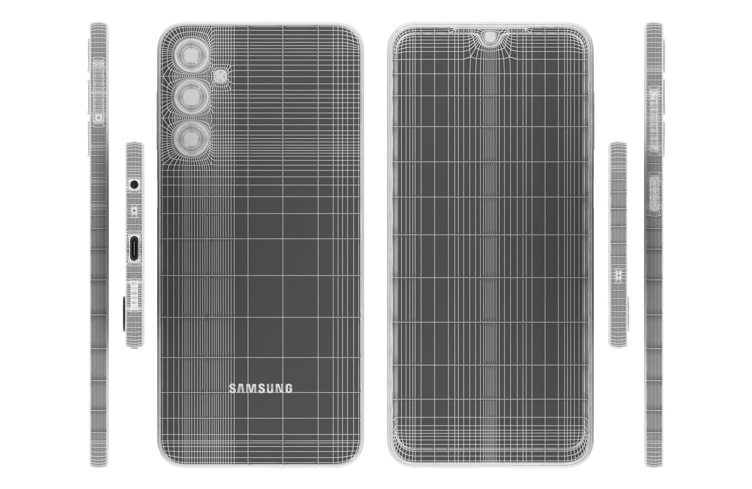 Samsung Galaxy F14 4G Silver 3D model_17