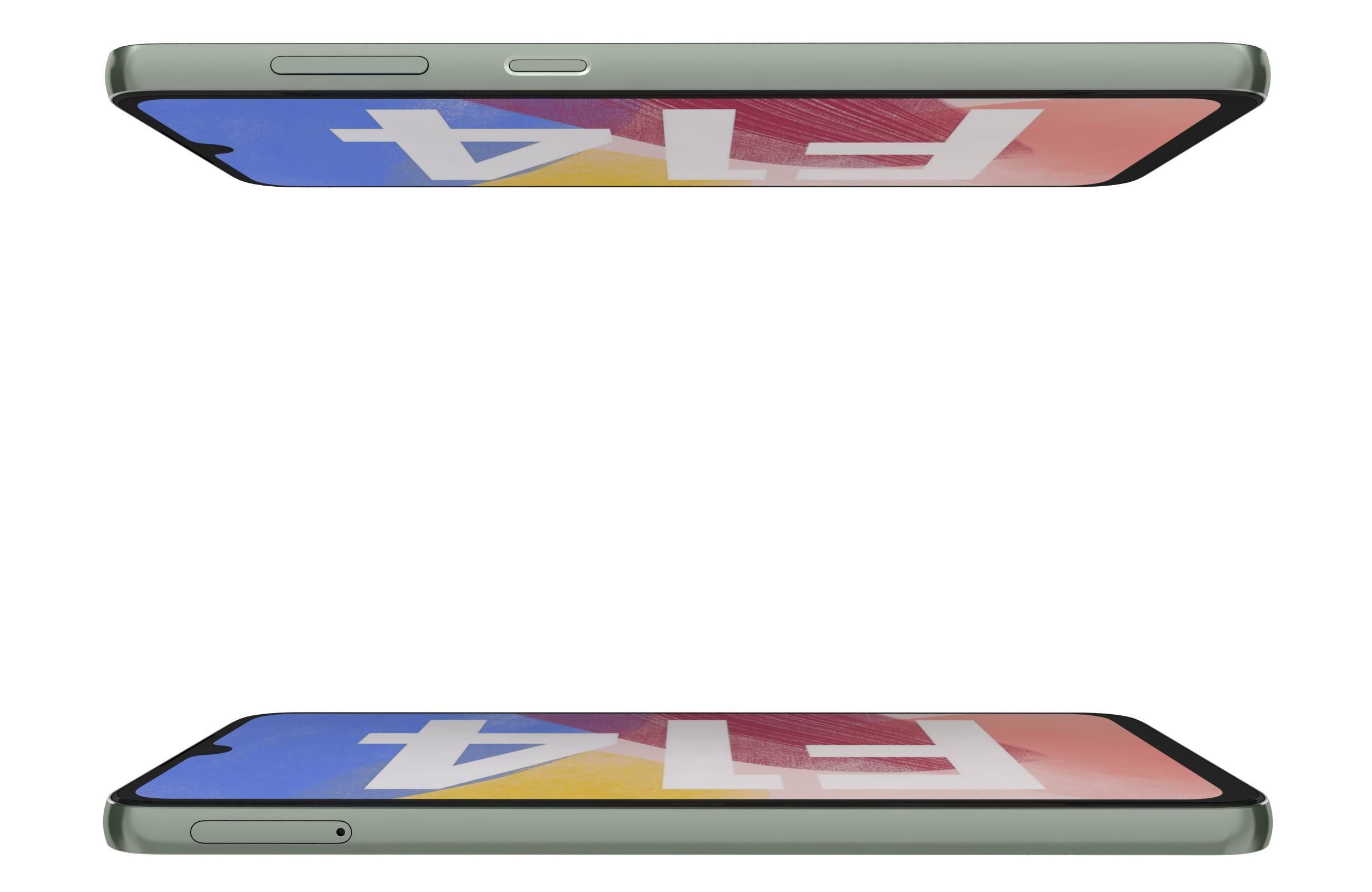 Samsung Galaxy F14 4G Green And Silver 3D model_20