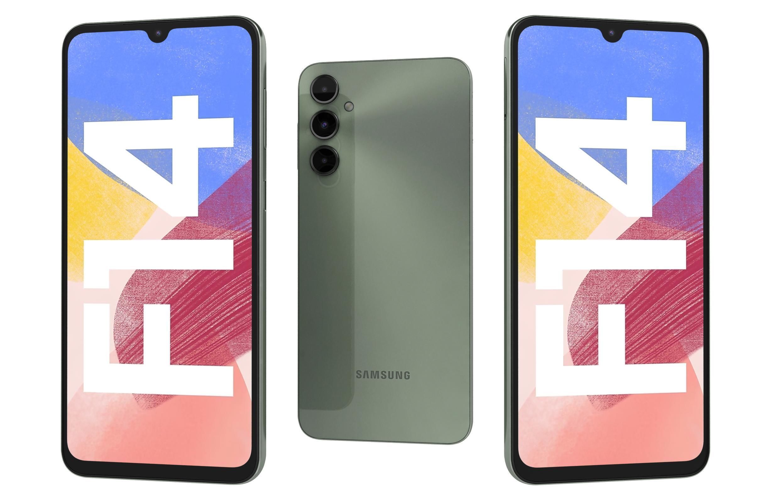 Samsung Galaxy F14 4G Green And Silver 3D model_11