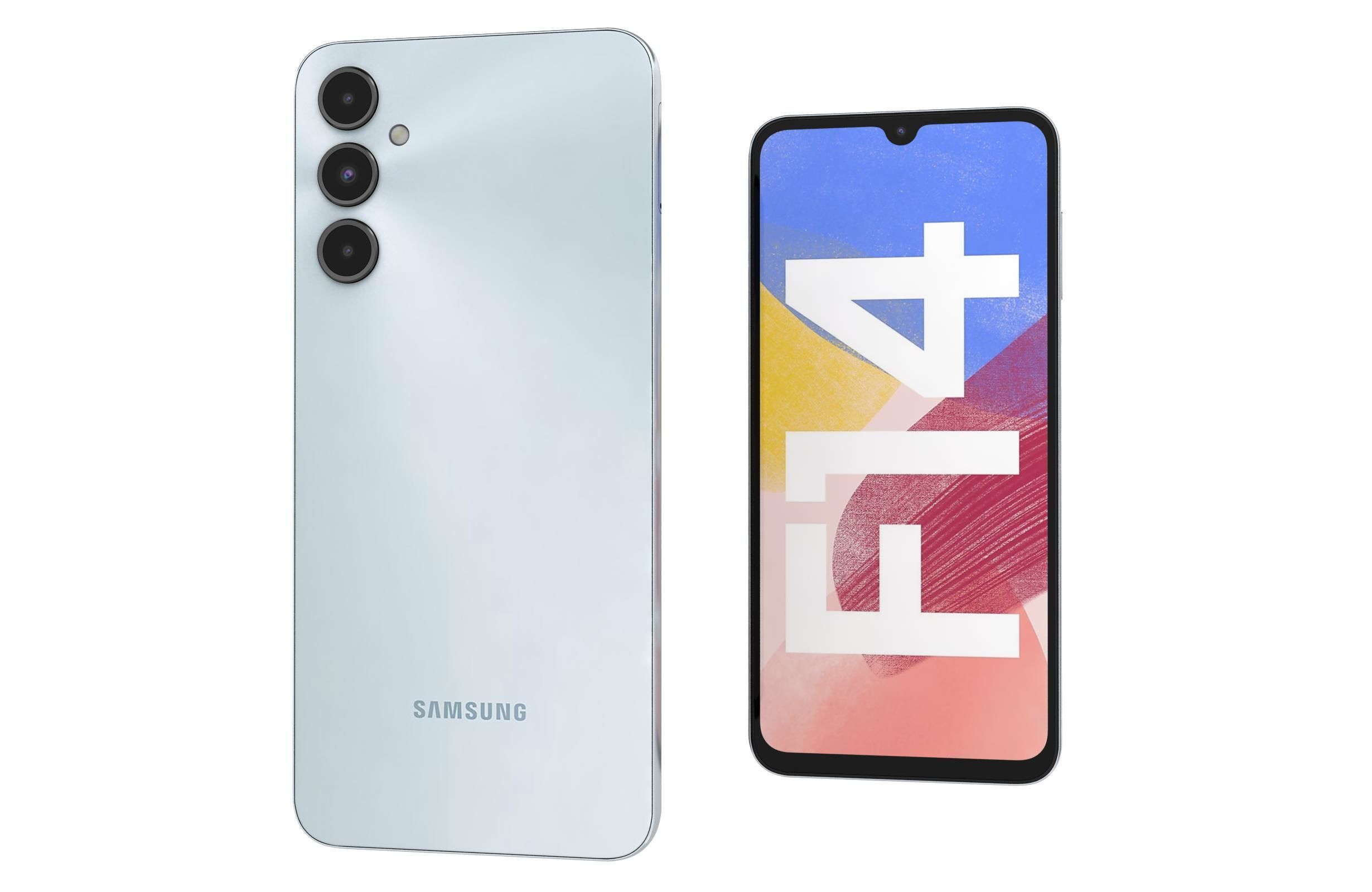 Samsung Galaxy F14 4G Green And Silver 3D model_8