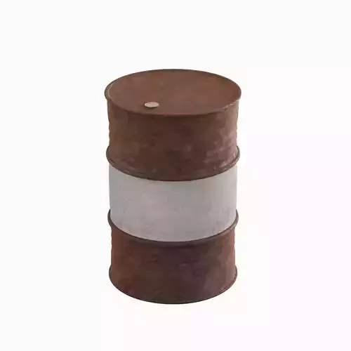 Worn Steel Barrel  3D model