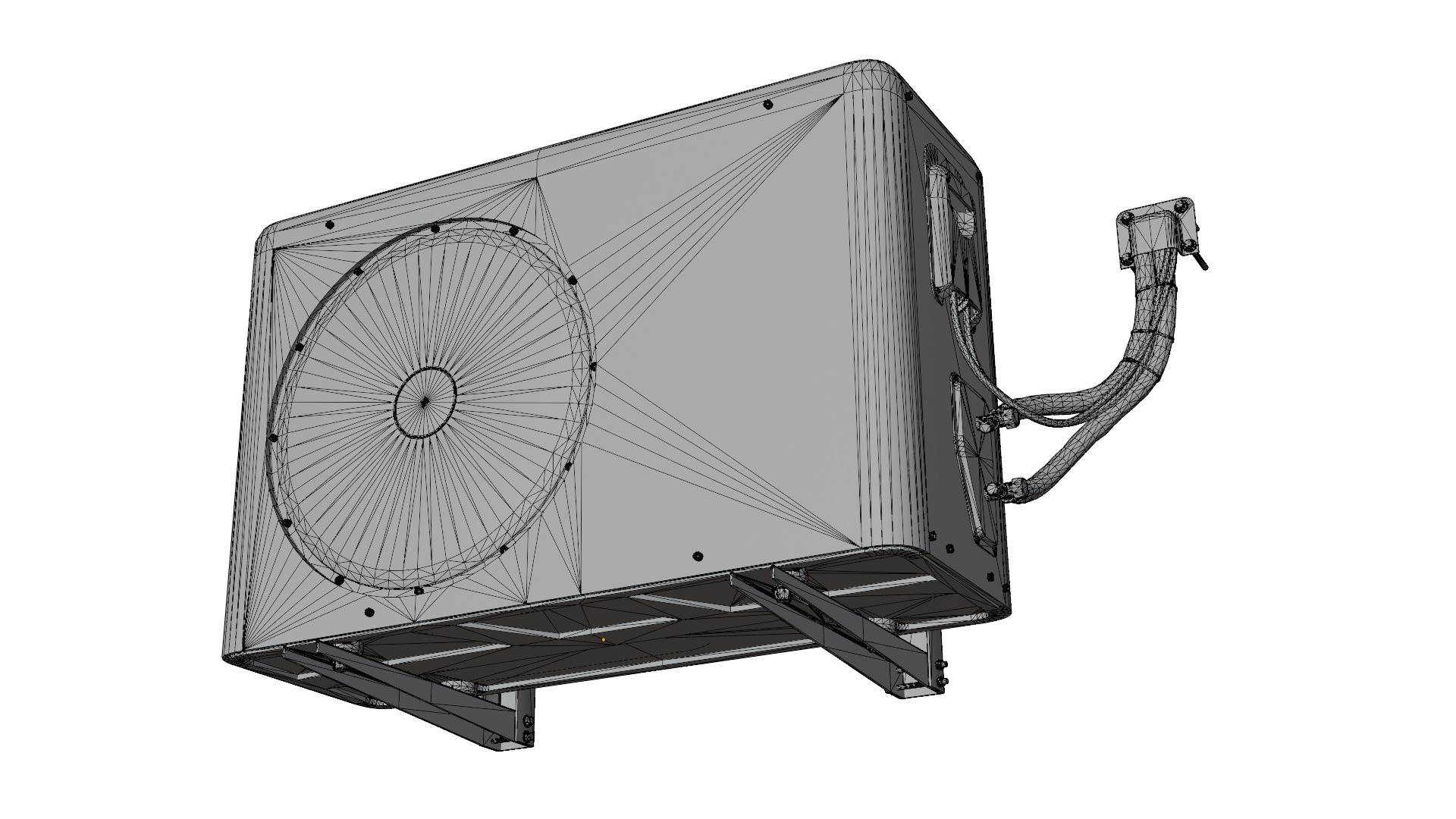  Air Conditioning Unit  Low-poly 3D model_13