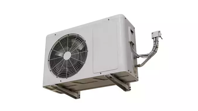  Air Conditioning Unit  Low-poly 3D model