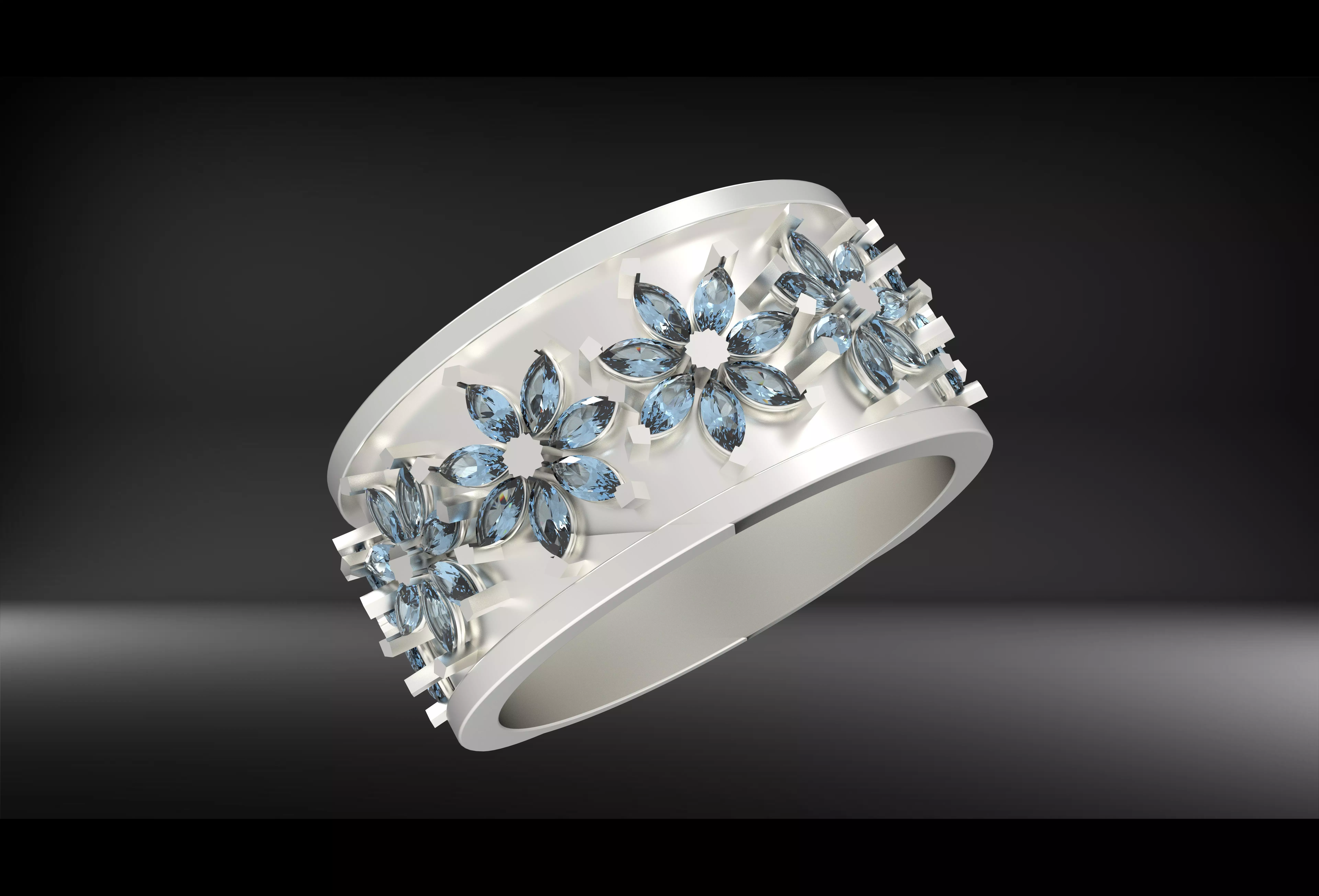 wedding ring 3D print model_0