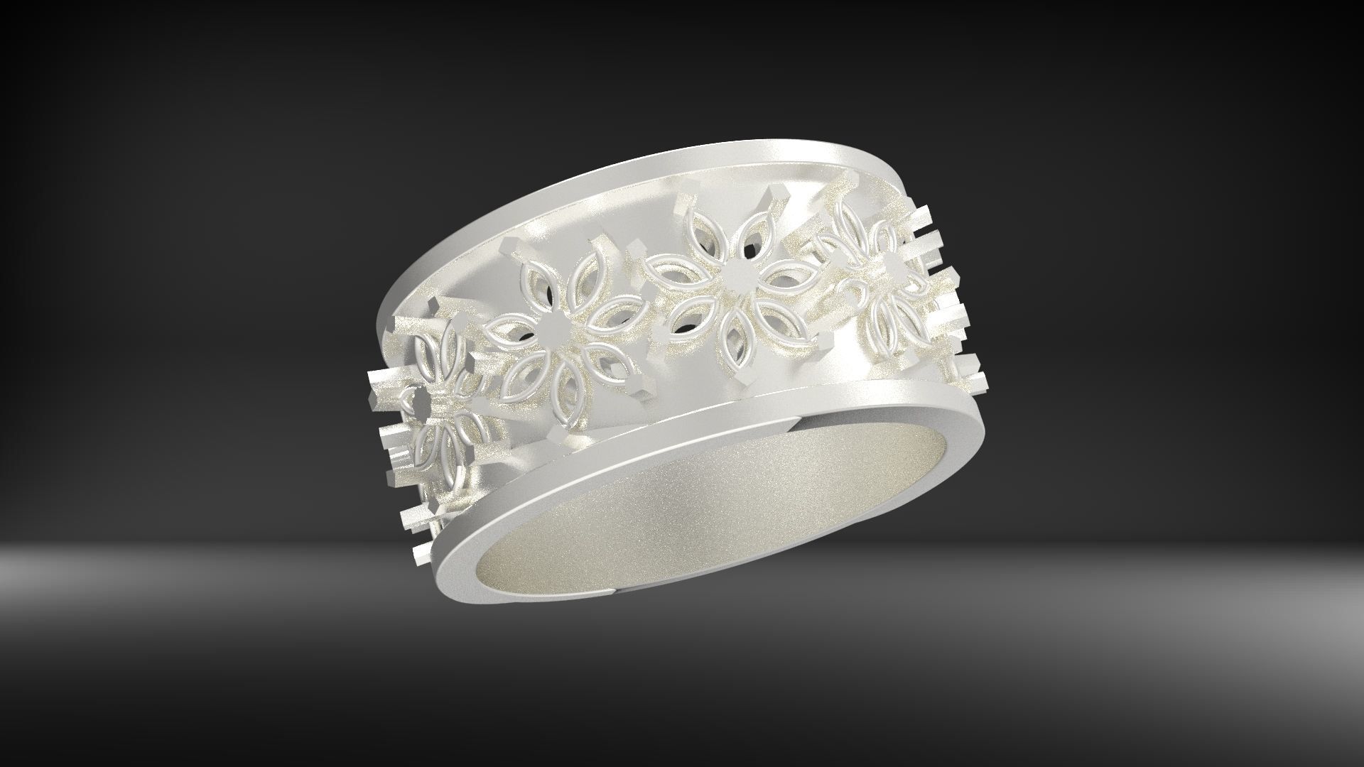 wedding ring 3D print model_1