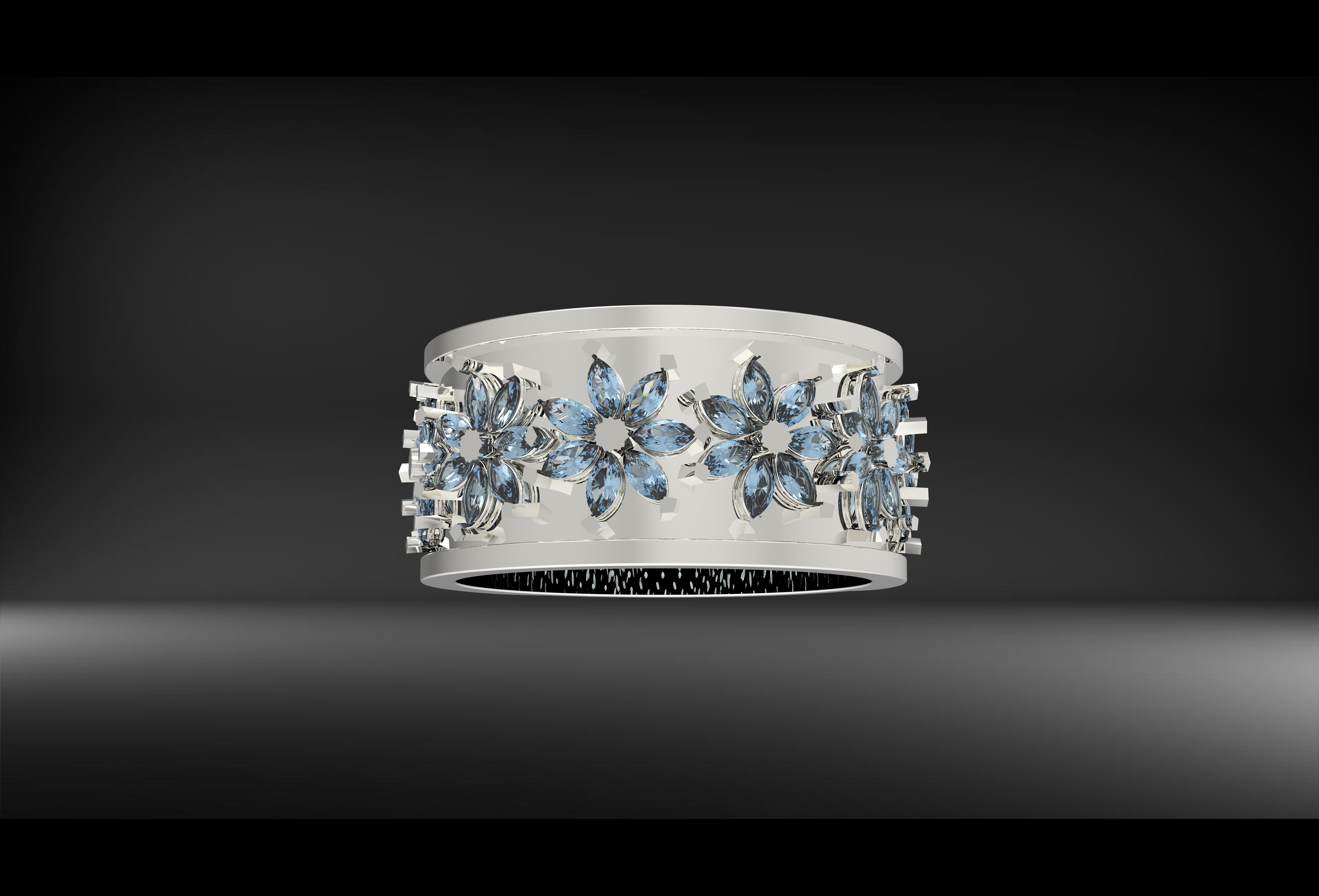 wedding ring 3D print model_3