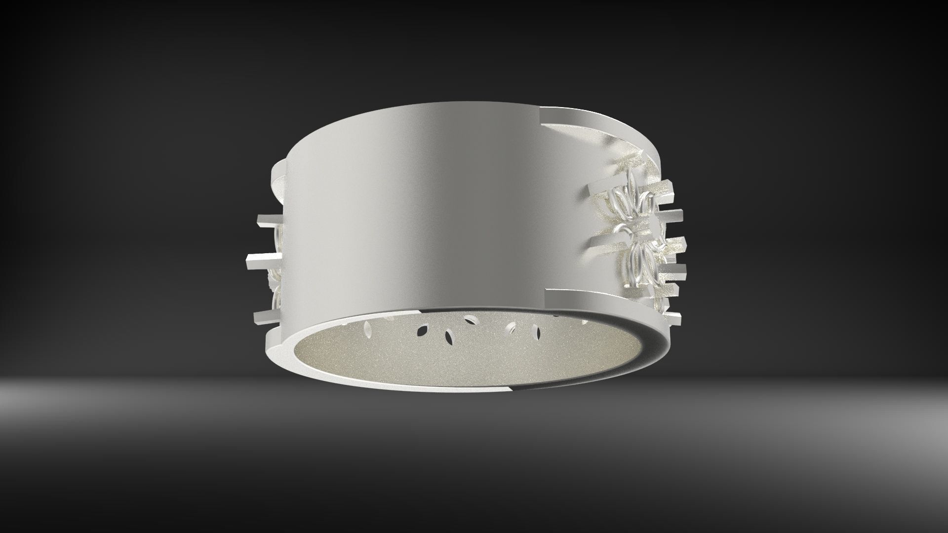 wedding ring 3D print model_2