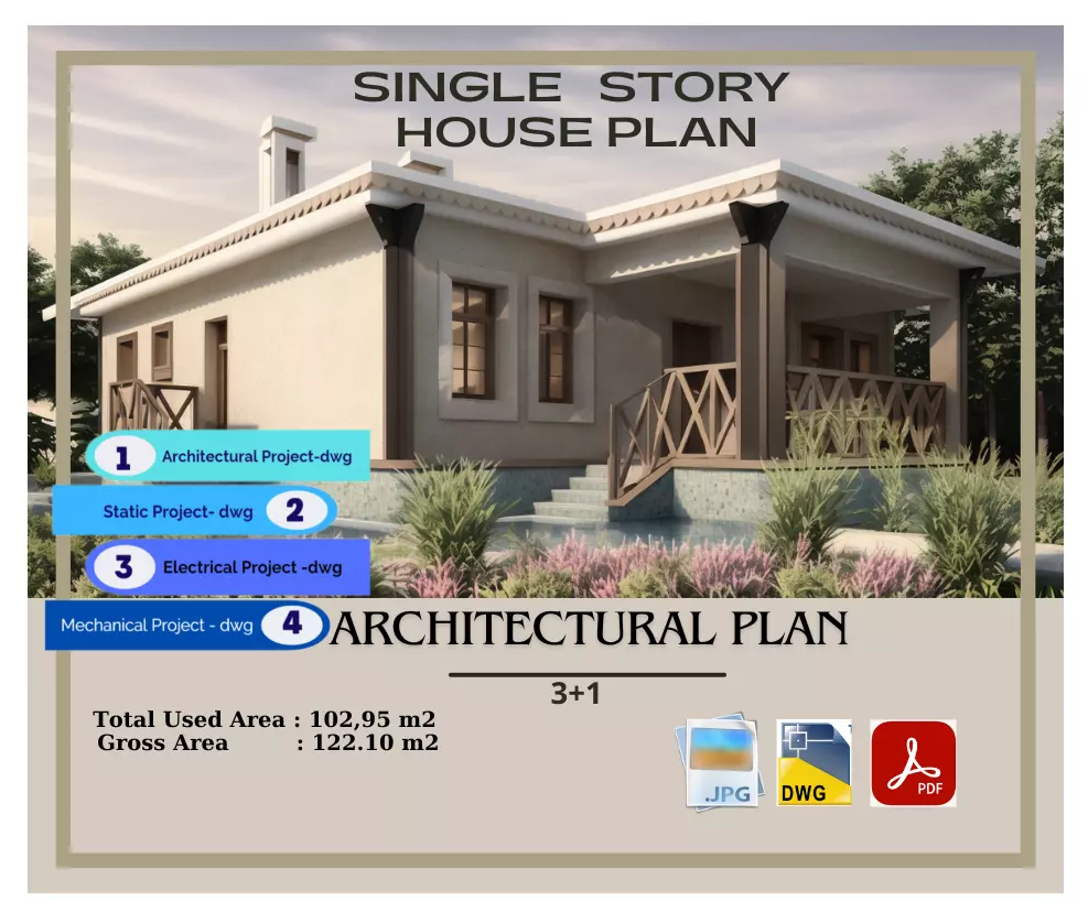 Tip1 House Plans Architectural Drawings Modern House Plans 3D model_0