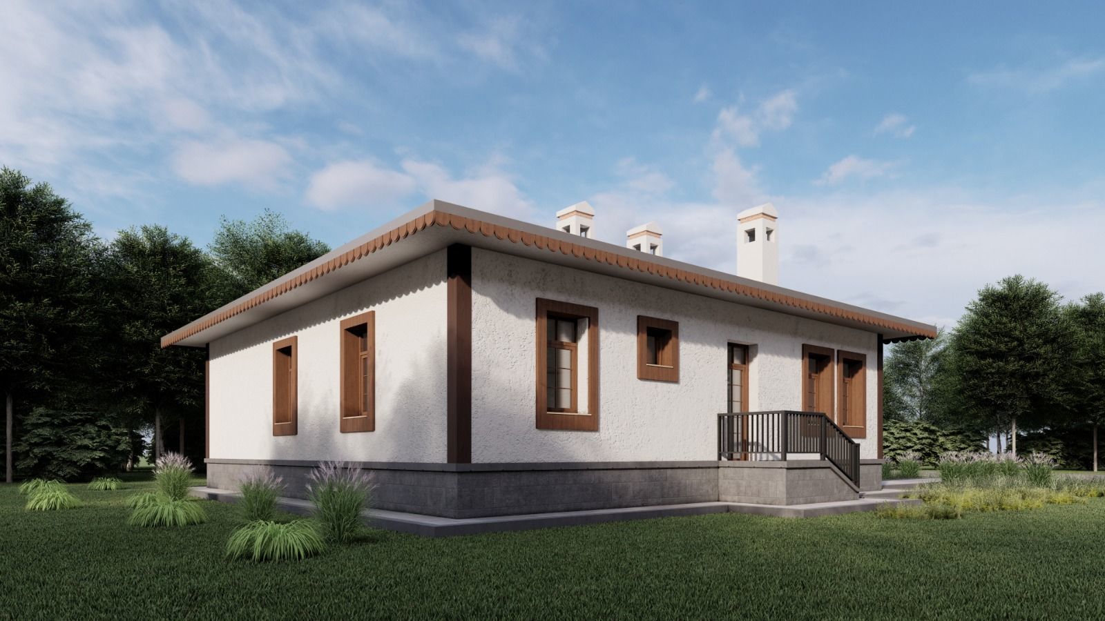 Tip1 House Plans Architectural Drawings Modern House Plans 3D model_5